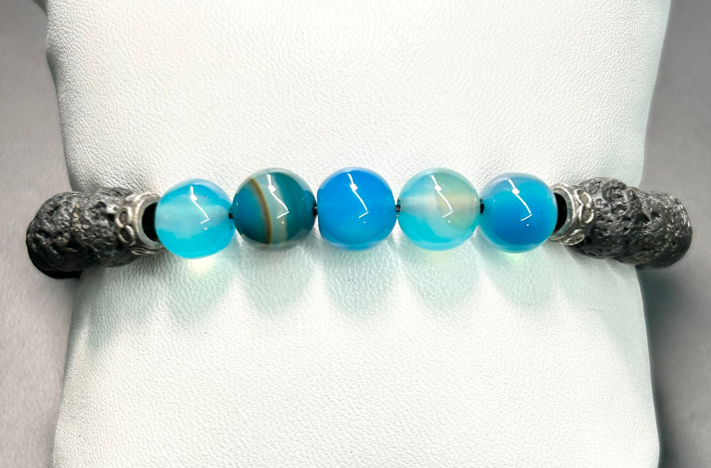 Agate & Lava Bracelet