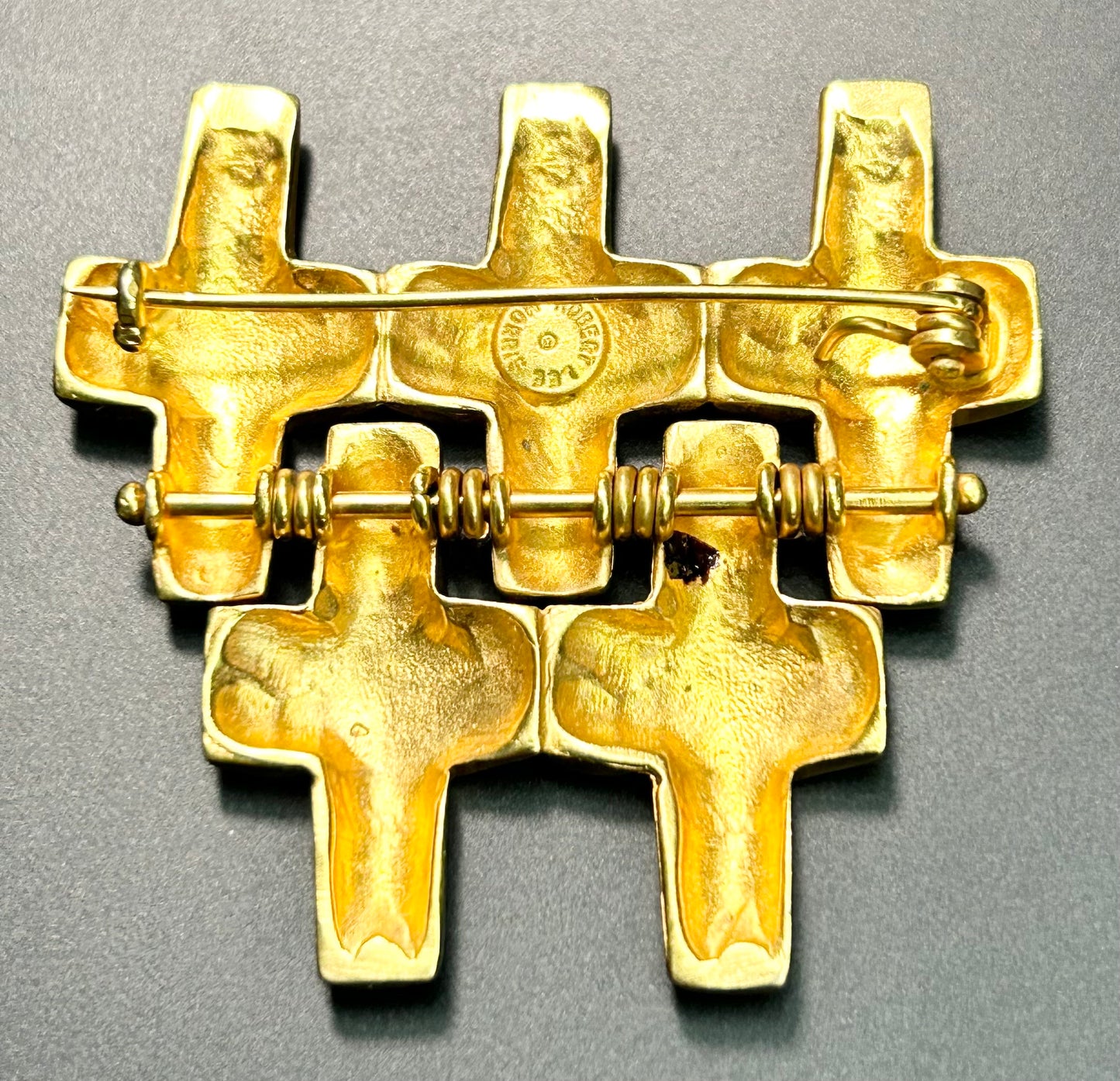 Robert Lee Morris Cross Brooch