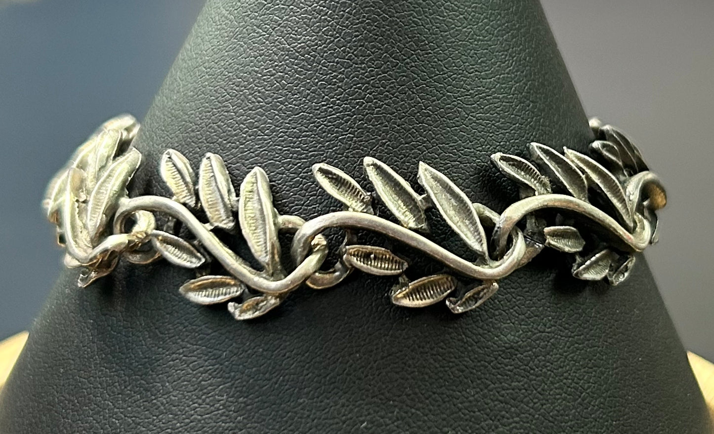 Taxco Mexico Sterling Silver Leaf Bracelet