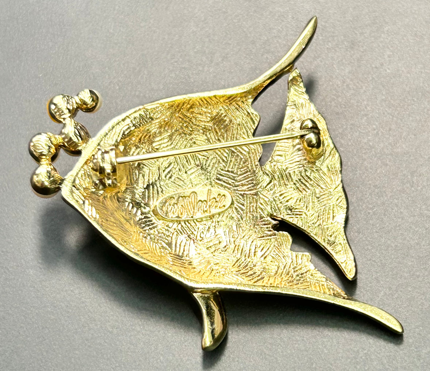 Bob Mackie Fish Brooch