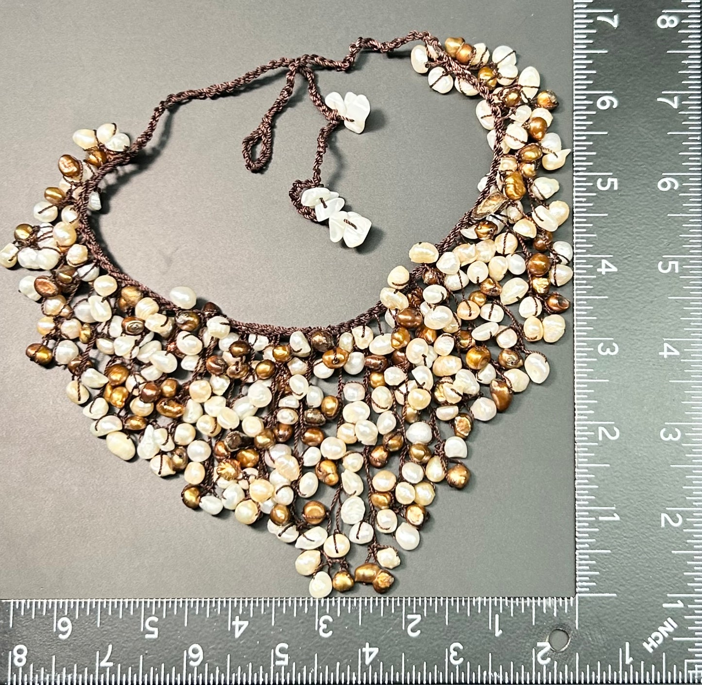 Cascading Pearl Necklace