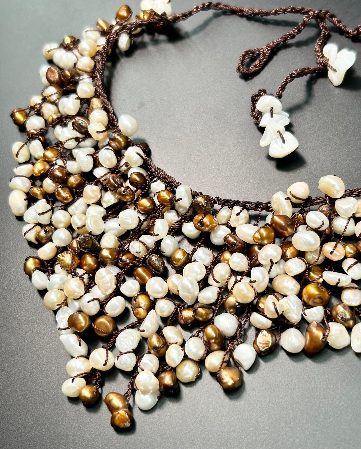 Cascading Pearl Necklace