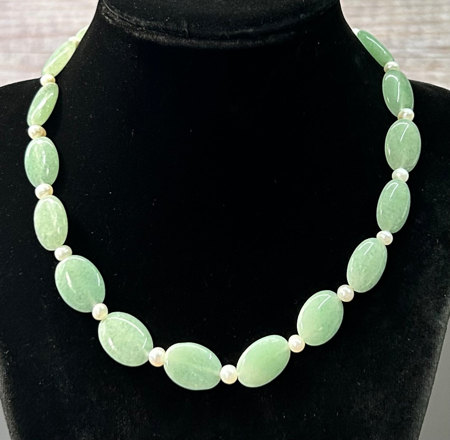 Aventurine & Pearl Necklace