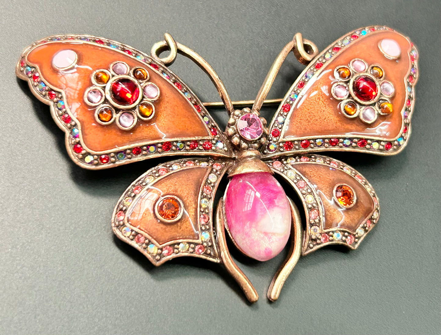 Joan Rivers Butterfly Brooch