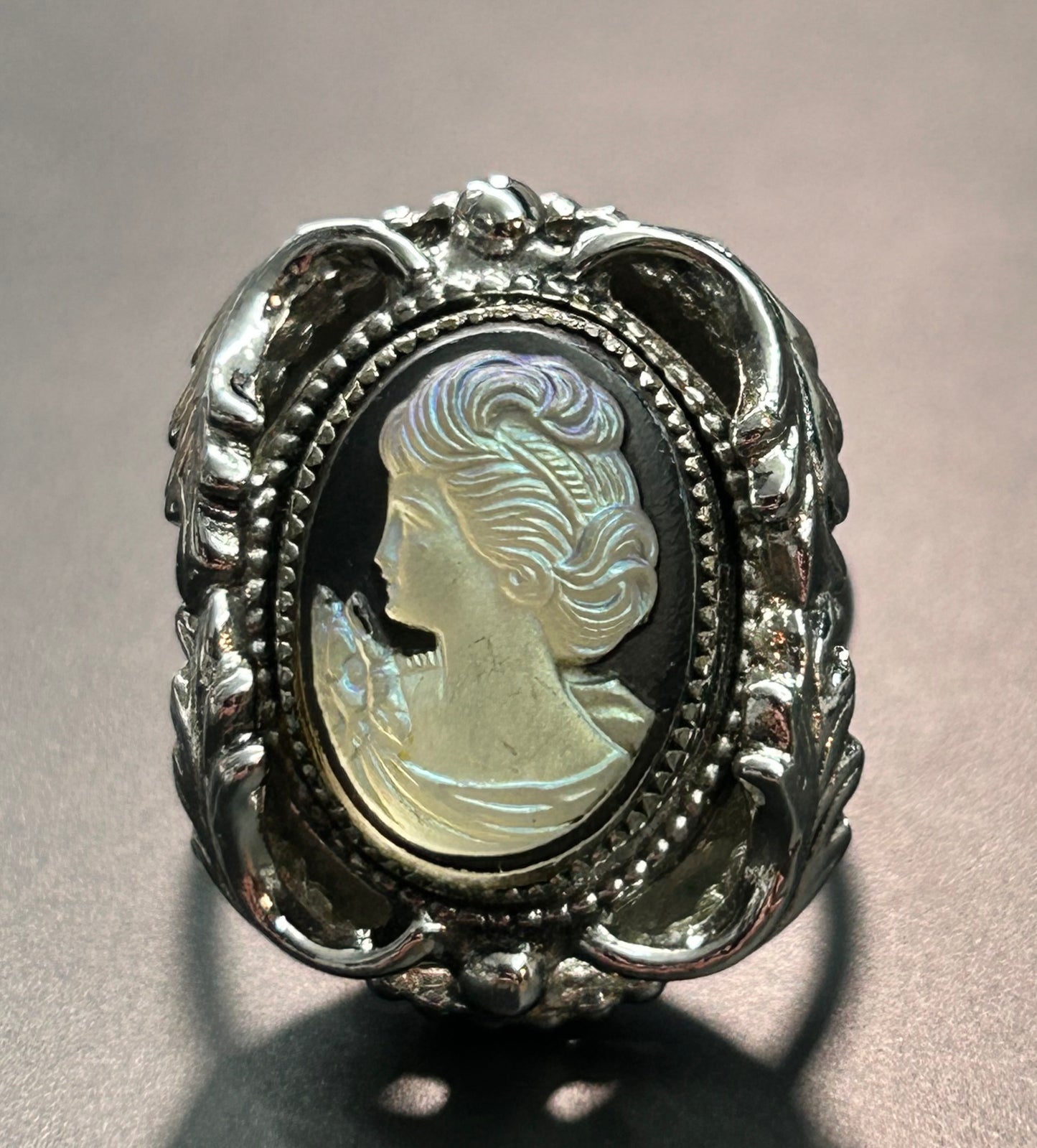 Whiting & Davis Cameo Ring