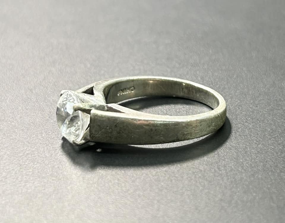 Sterling Silver Solitaire Ring