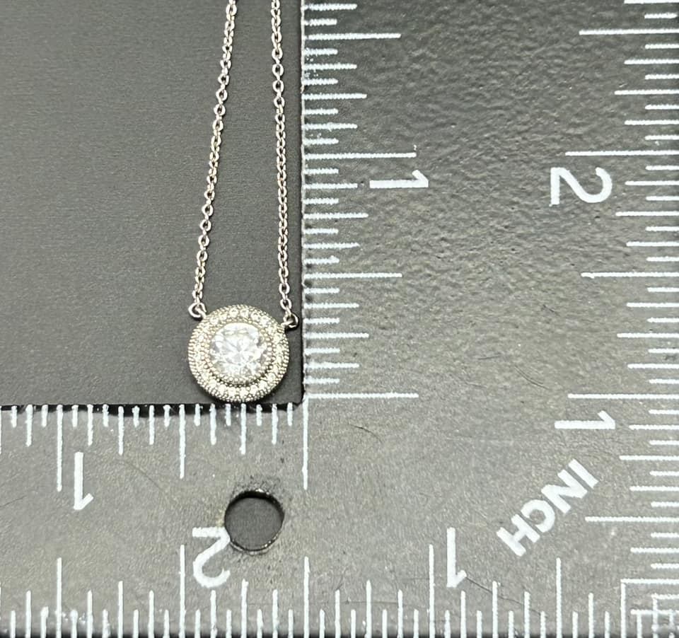 Sterling Silver CZ Necklace