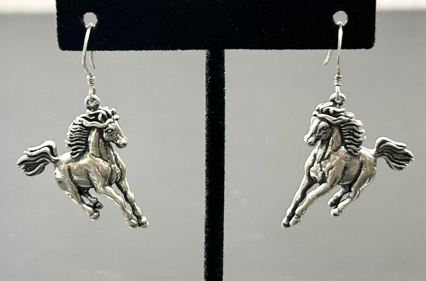 SC Sterling Silver Horse Earrings