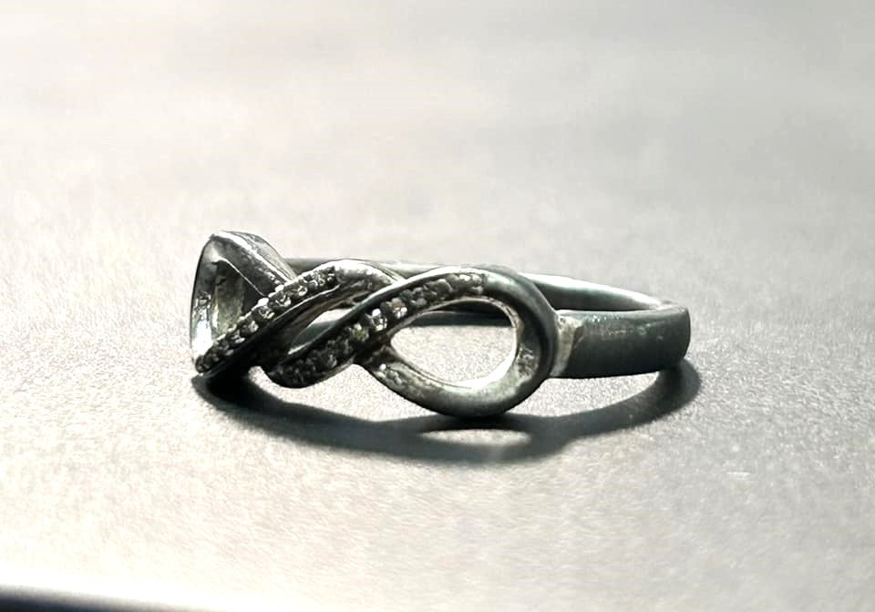 Sterling Silver Diamond Ring