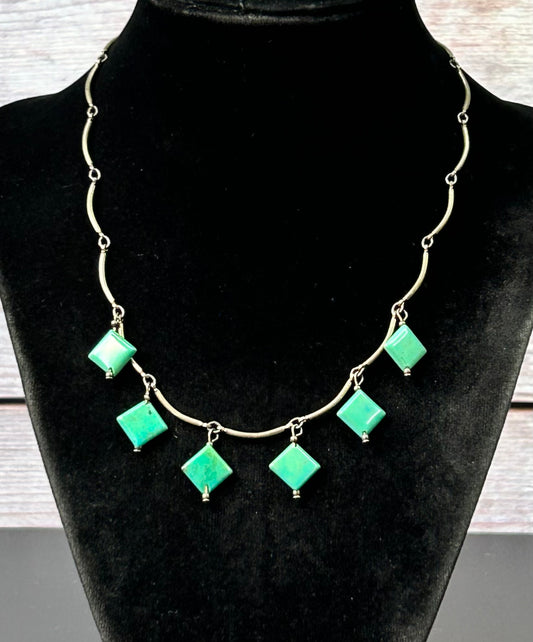 Sterling Silver Turquoise Necklace