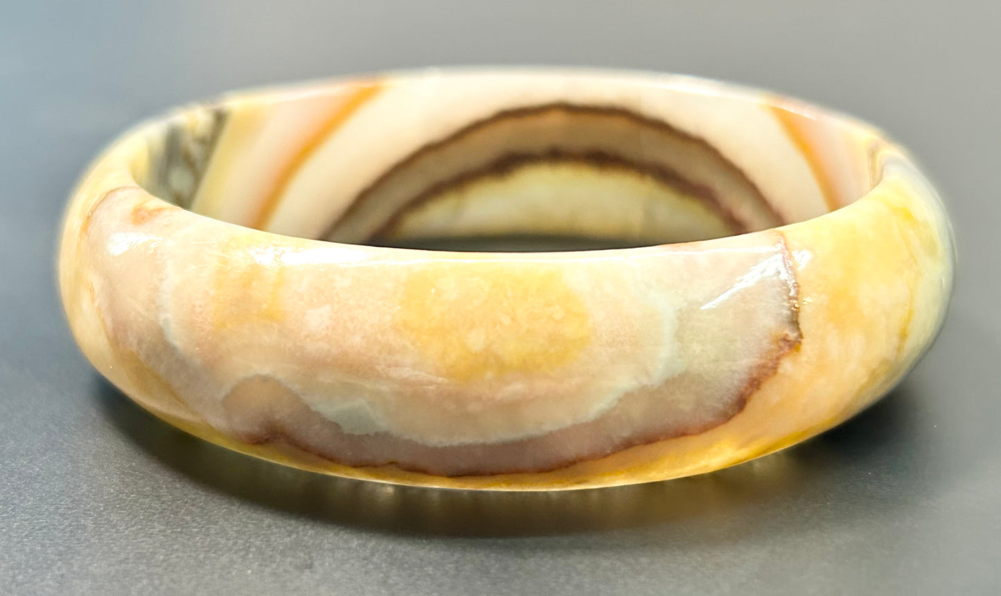 Agate Bangle Bracelet