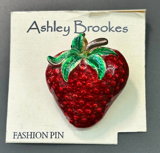 Strawberry Brooch or Pendant