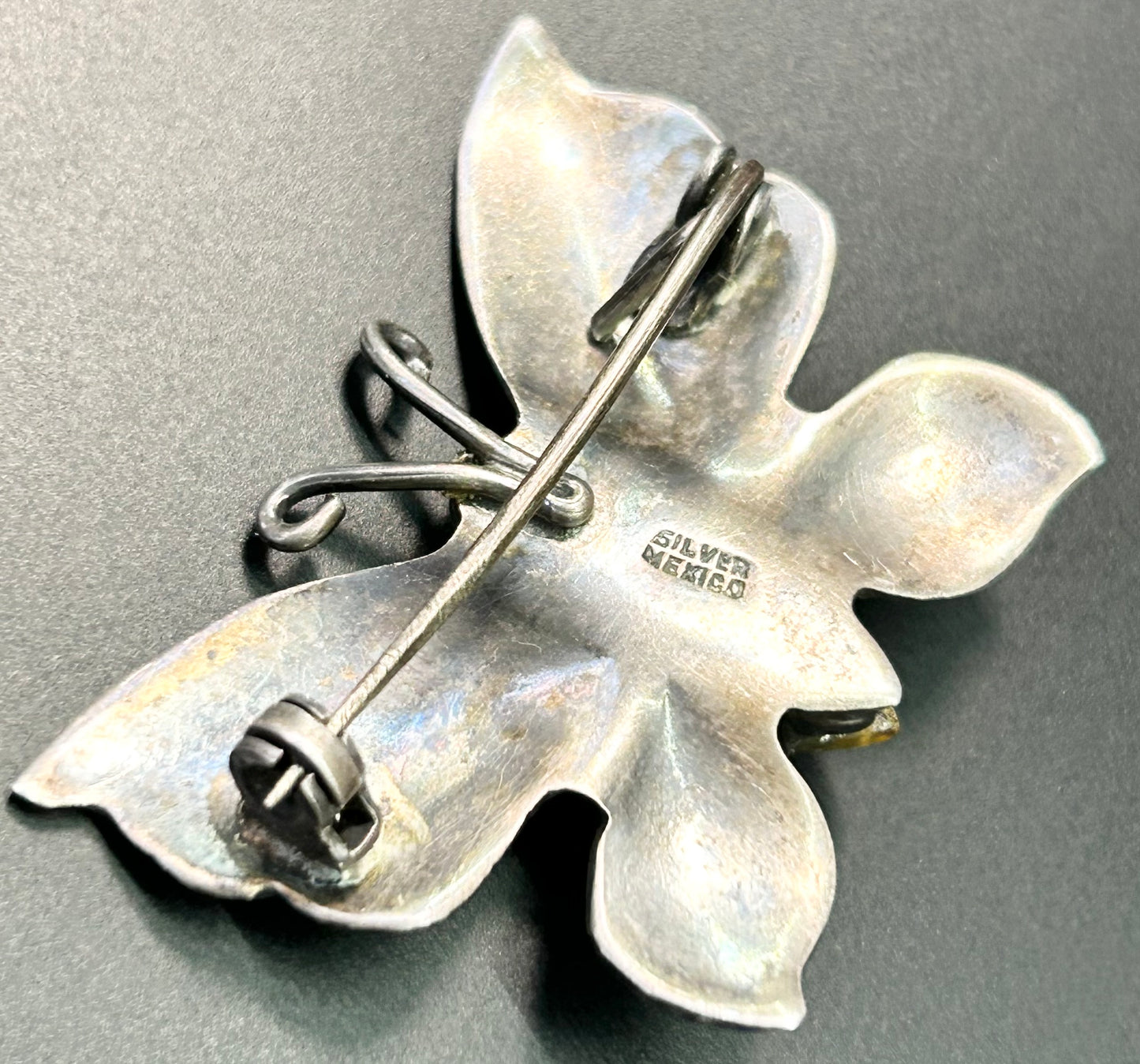 Mexico Sterling Silver Butterfly Brooch