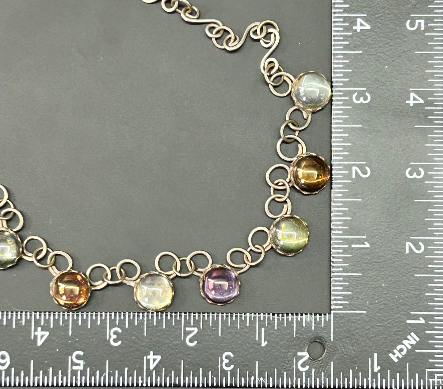 Glass Cabochon Necklace