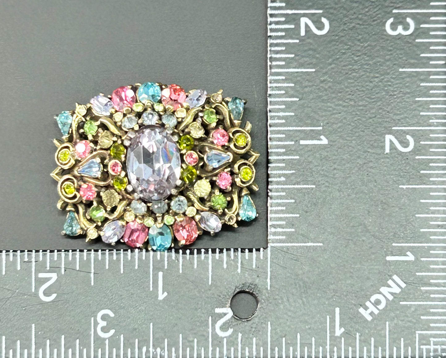 1950 Hollycraft Rhinestone Brooch