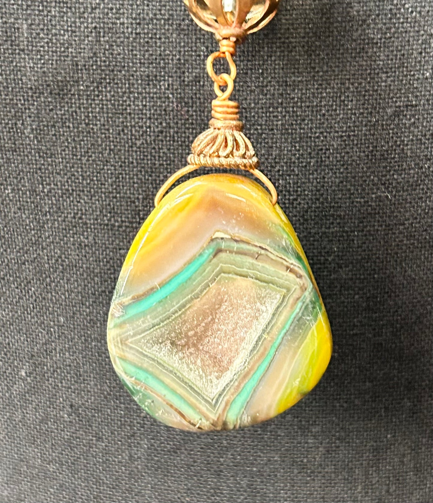 Artisan Geode Copper Necklace