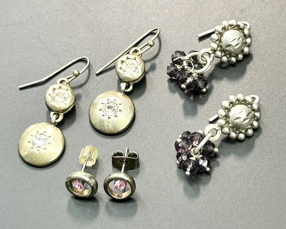 3 Pairs of Fashion Earrings