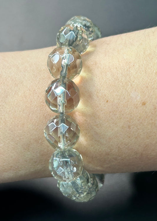 Faceted Glass Bracelet