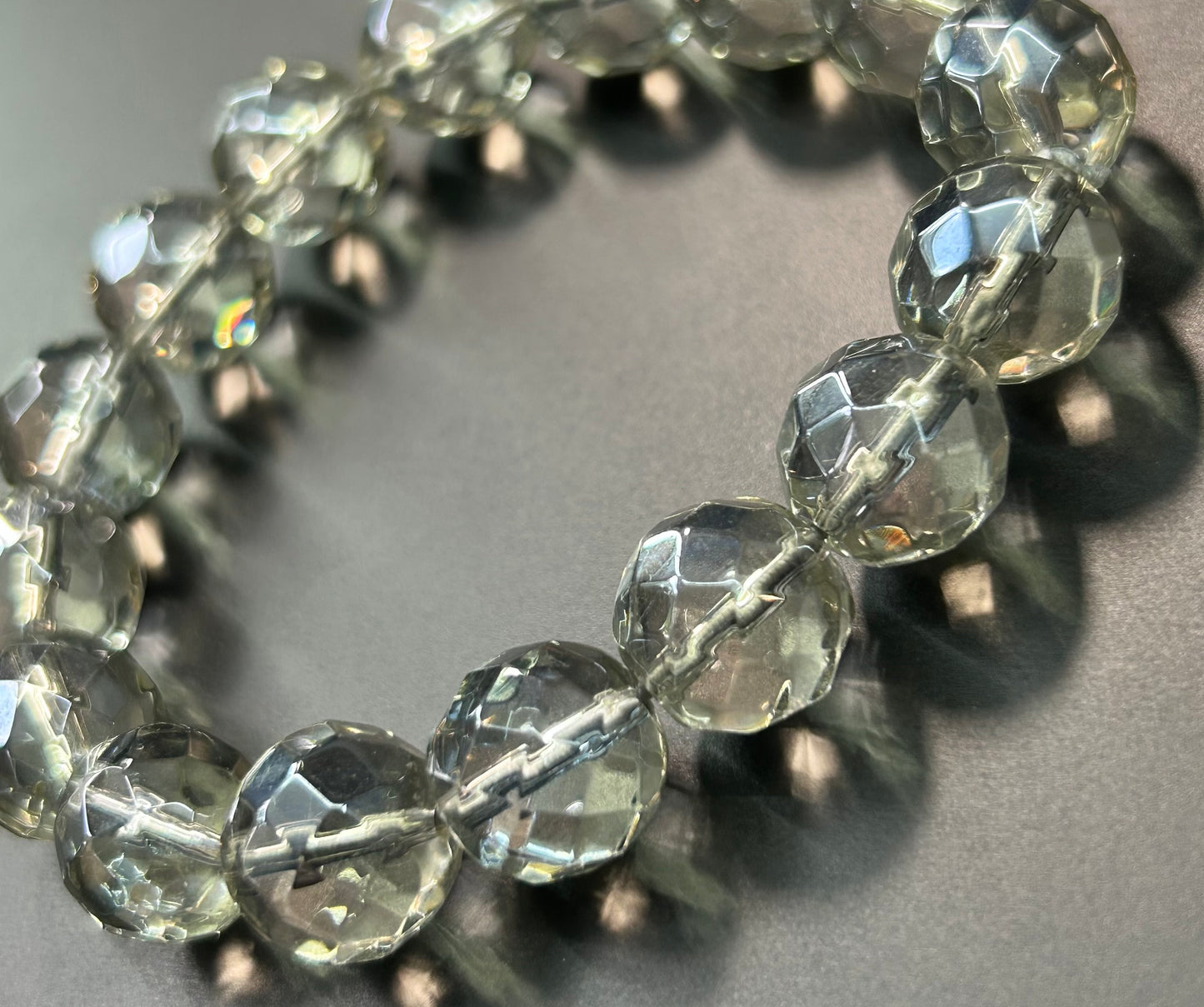 Faceted Glass Bracelet
