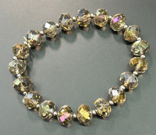 Faceted Glass Bracelet