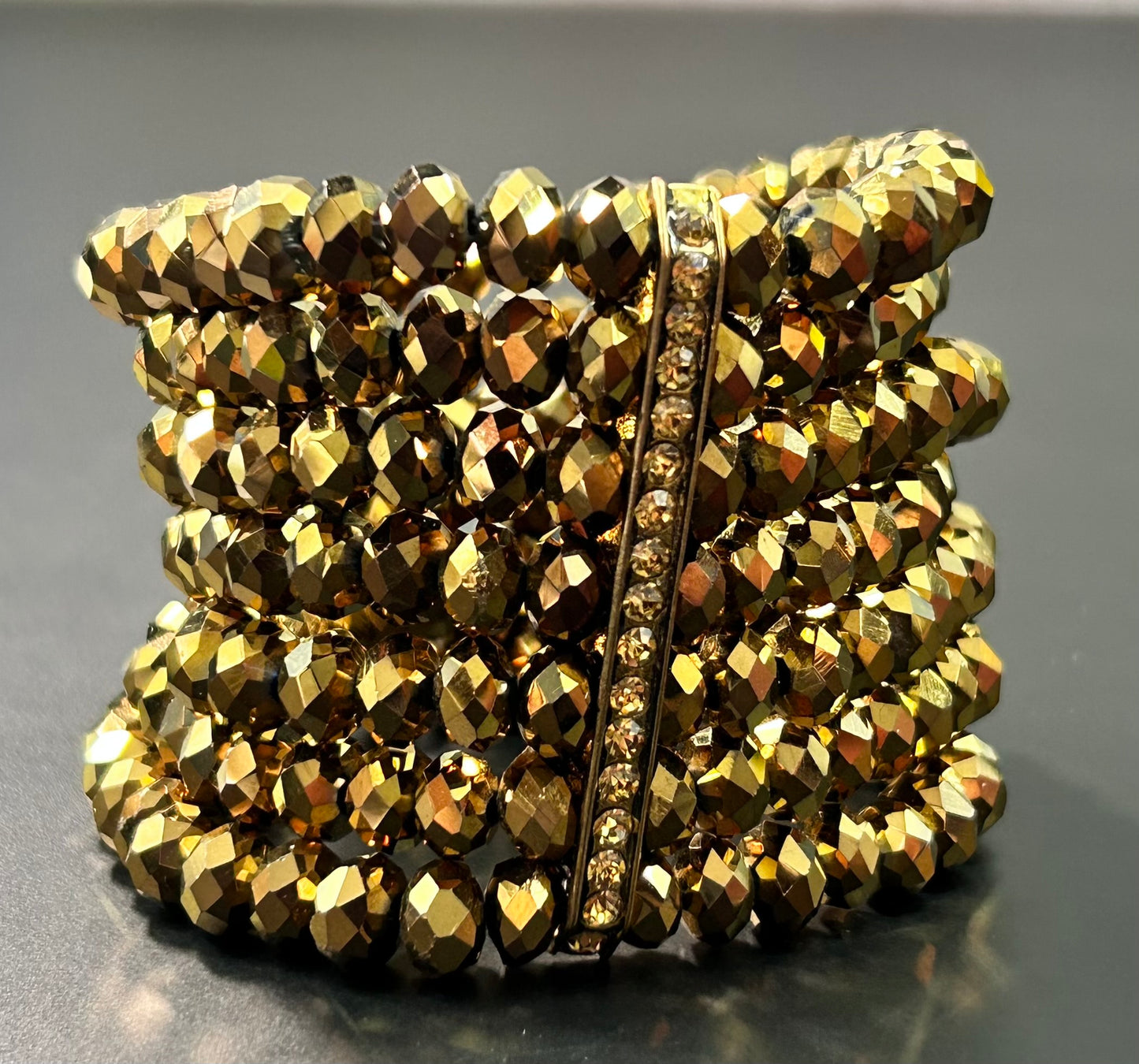 Faceted Glass Bracelet