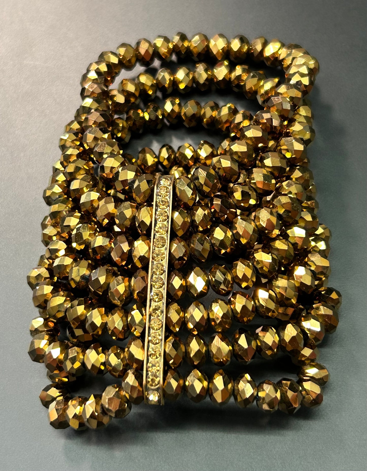 Faceted Glass Bracelet