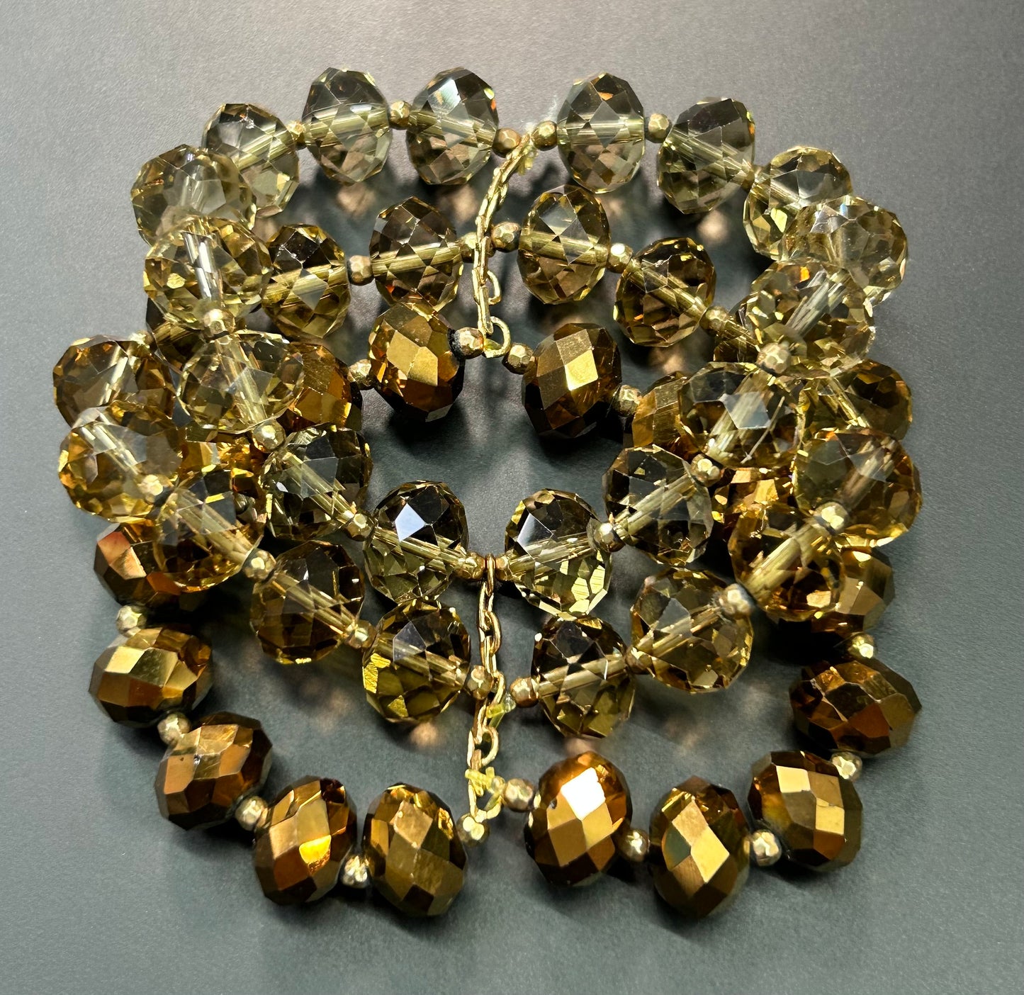 Faceted Glass Bracelet