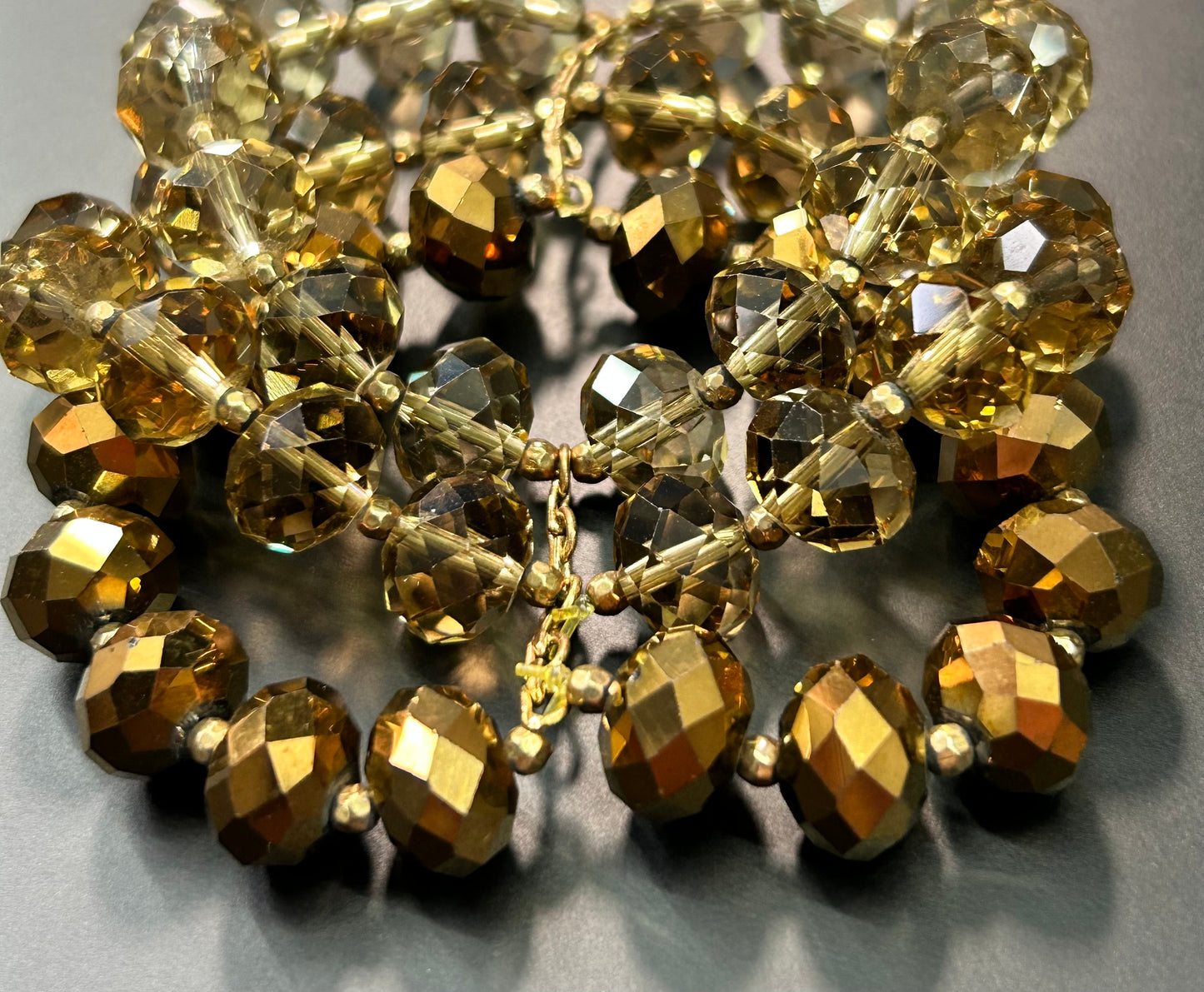 Faceted Glass Bracelet