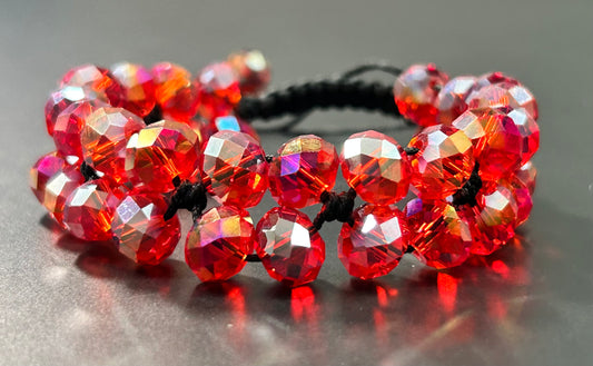 Faceted Glass Bracelet