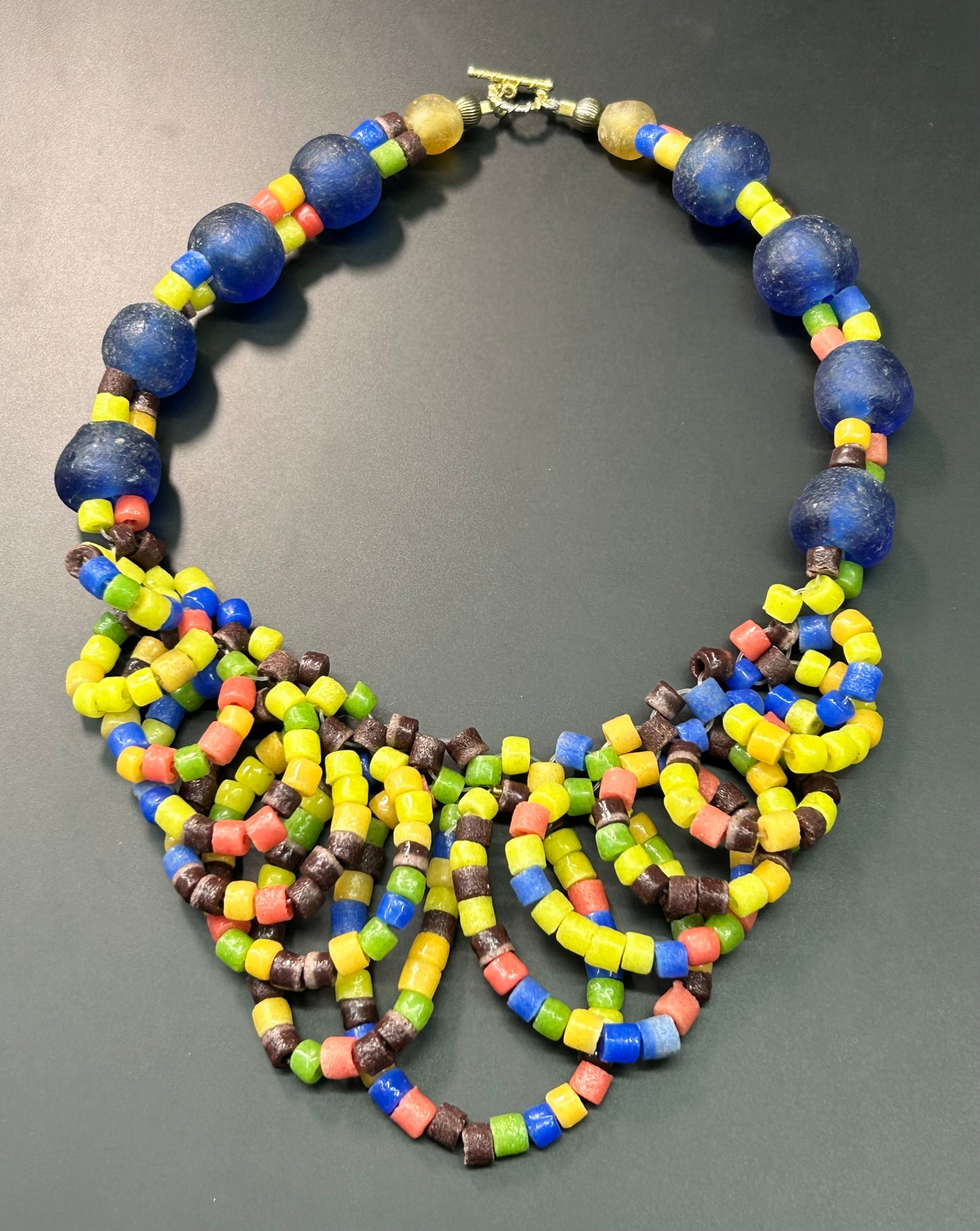 Recycled Glass Bead Necklace