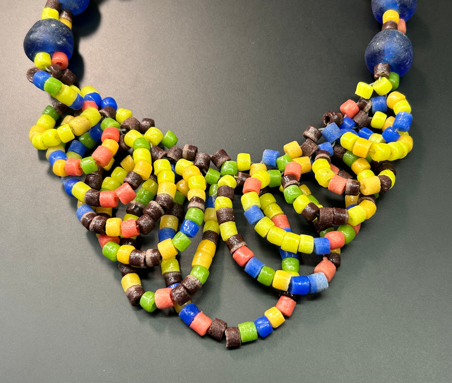 Recycled Glass Bead Necklace