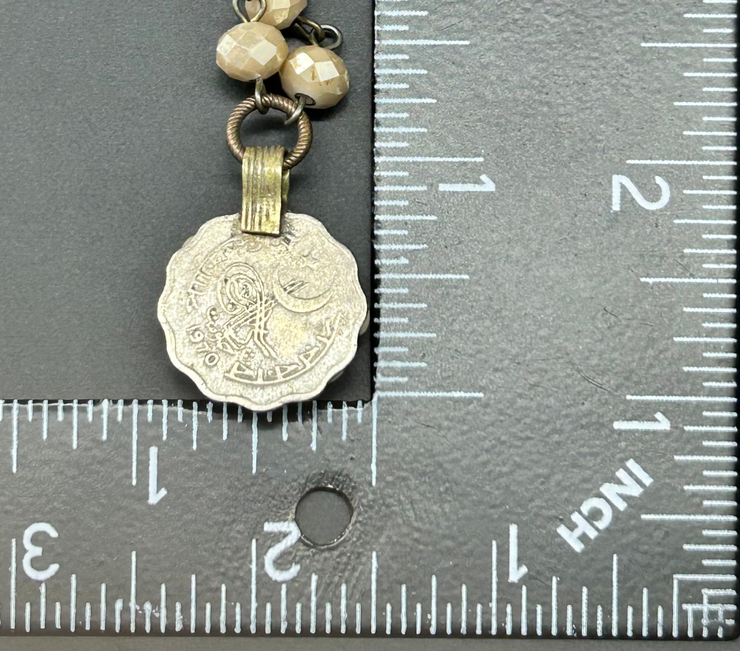 Glass Bead Flower Necklace