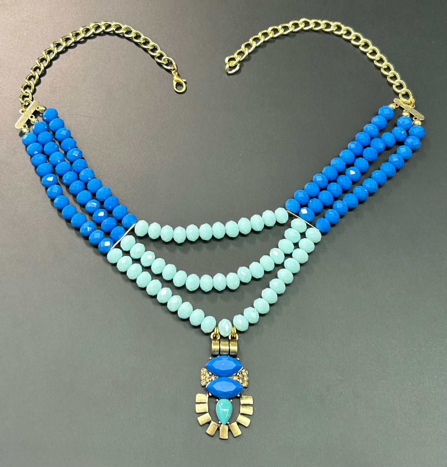 Blue Glass Necklace