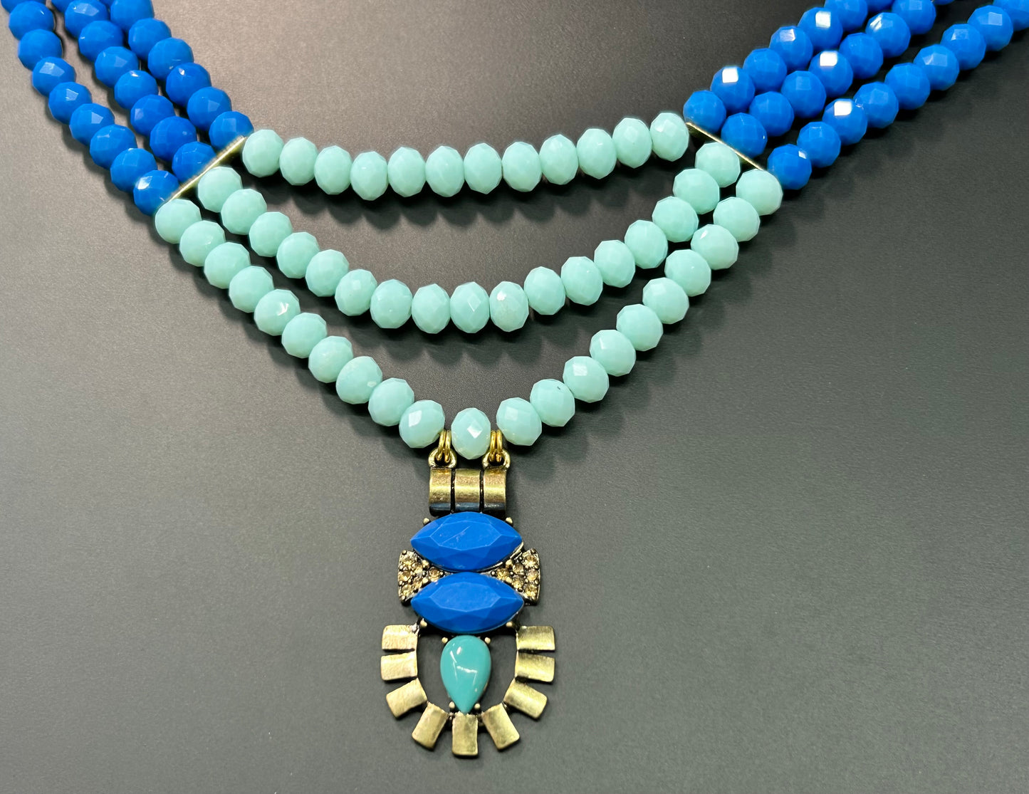 Blue Glass Necklace
