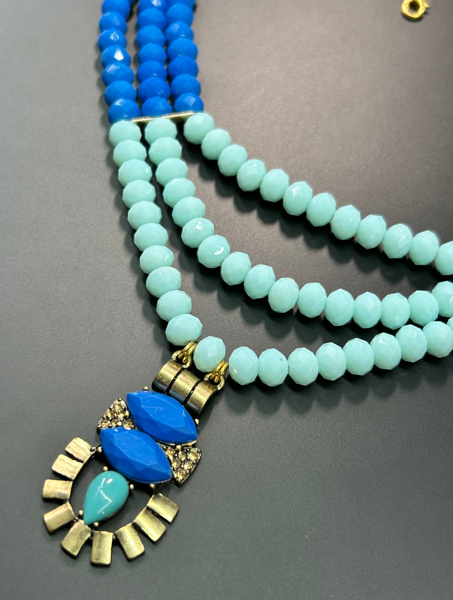 Blue Glass Necklace