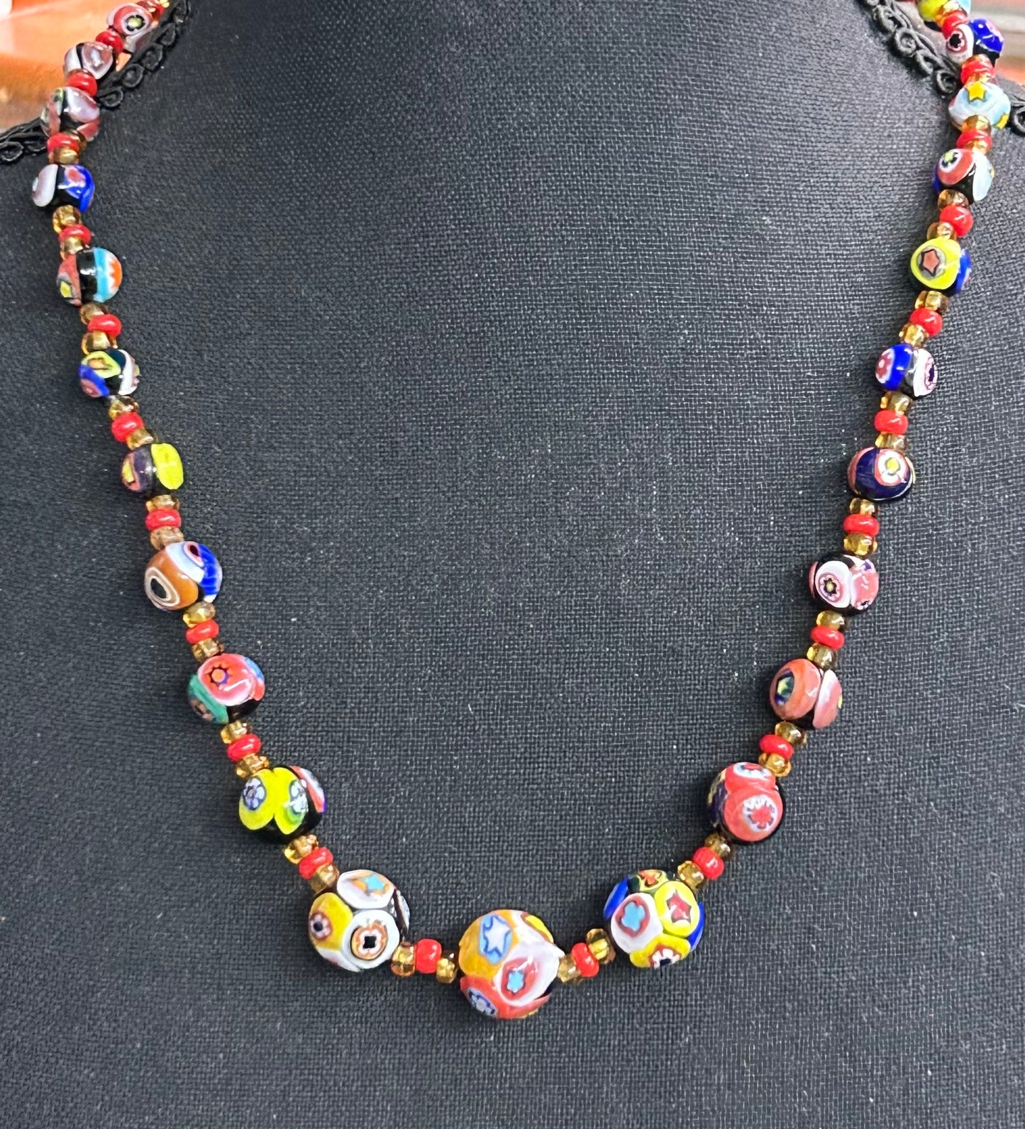 Vintage Venetian Millefiori Necklace