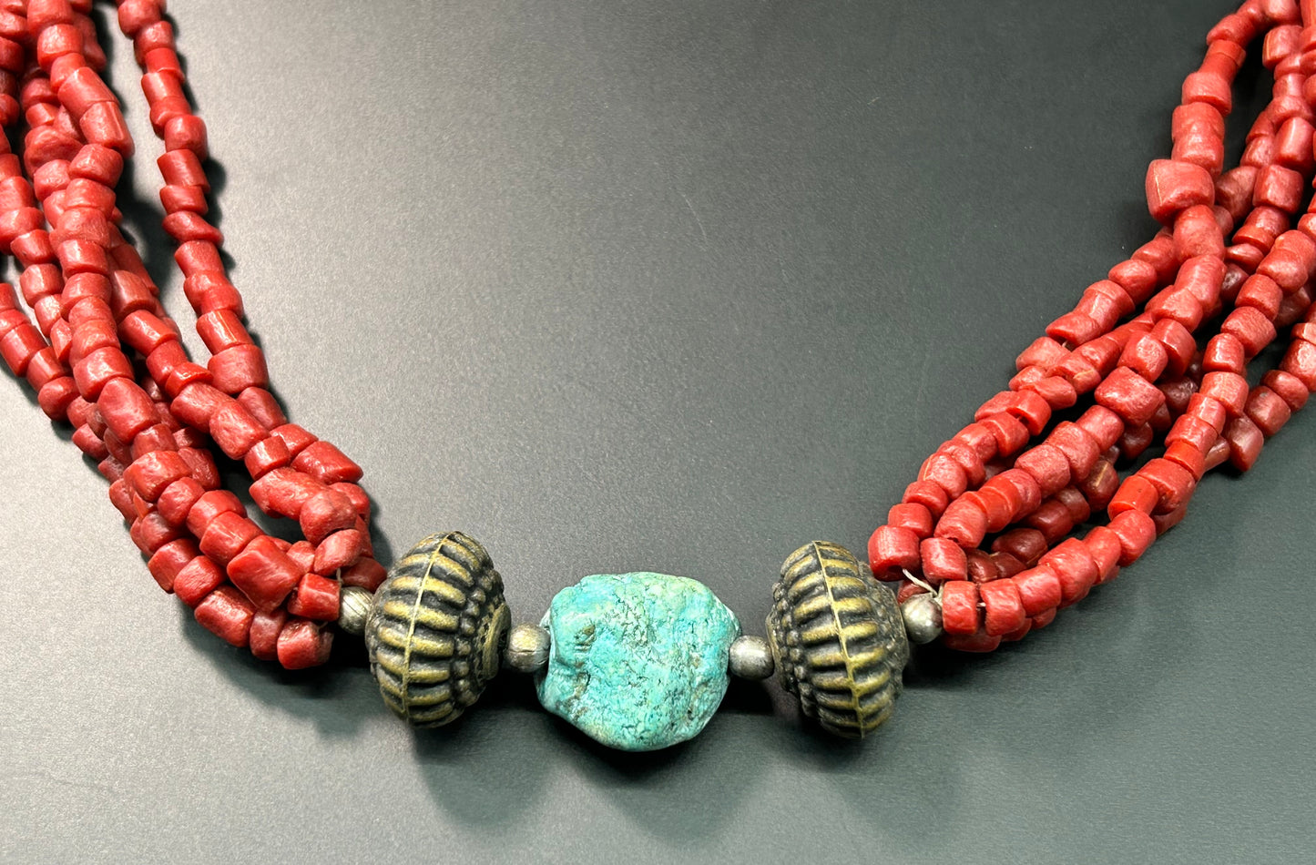 Coral Tribal Necklace