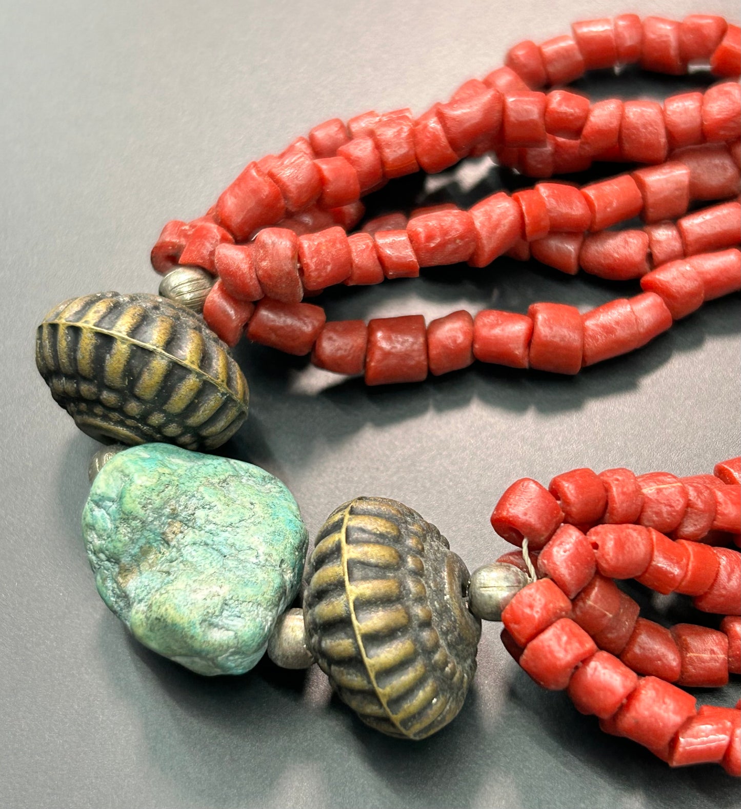 Coral Tribal Necklace