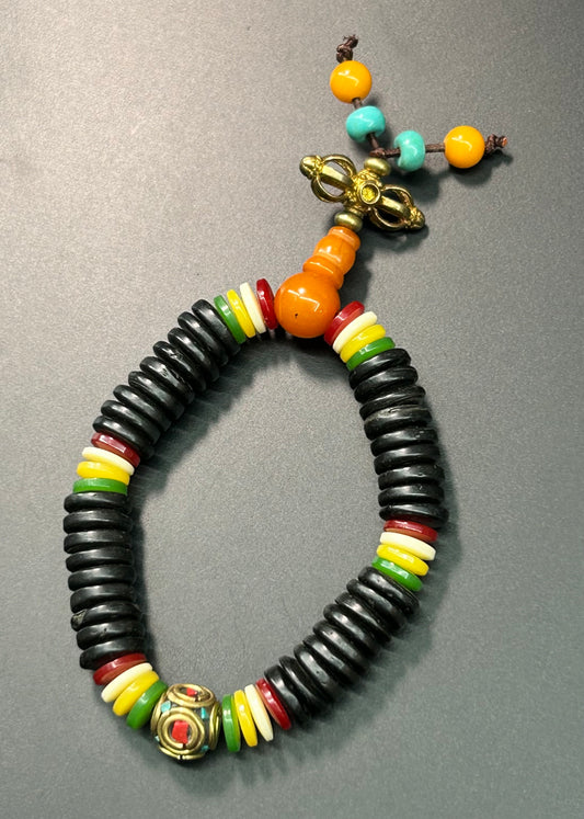 Wood Bead Tribal Bracelet