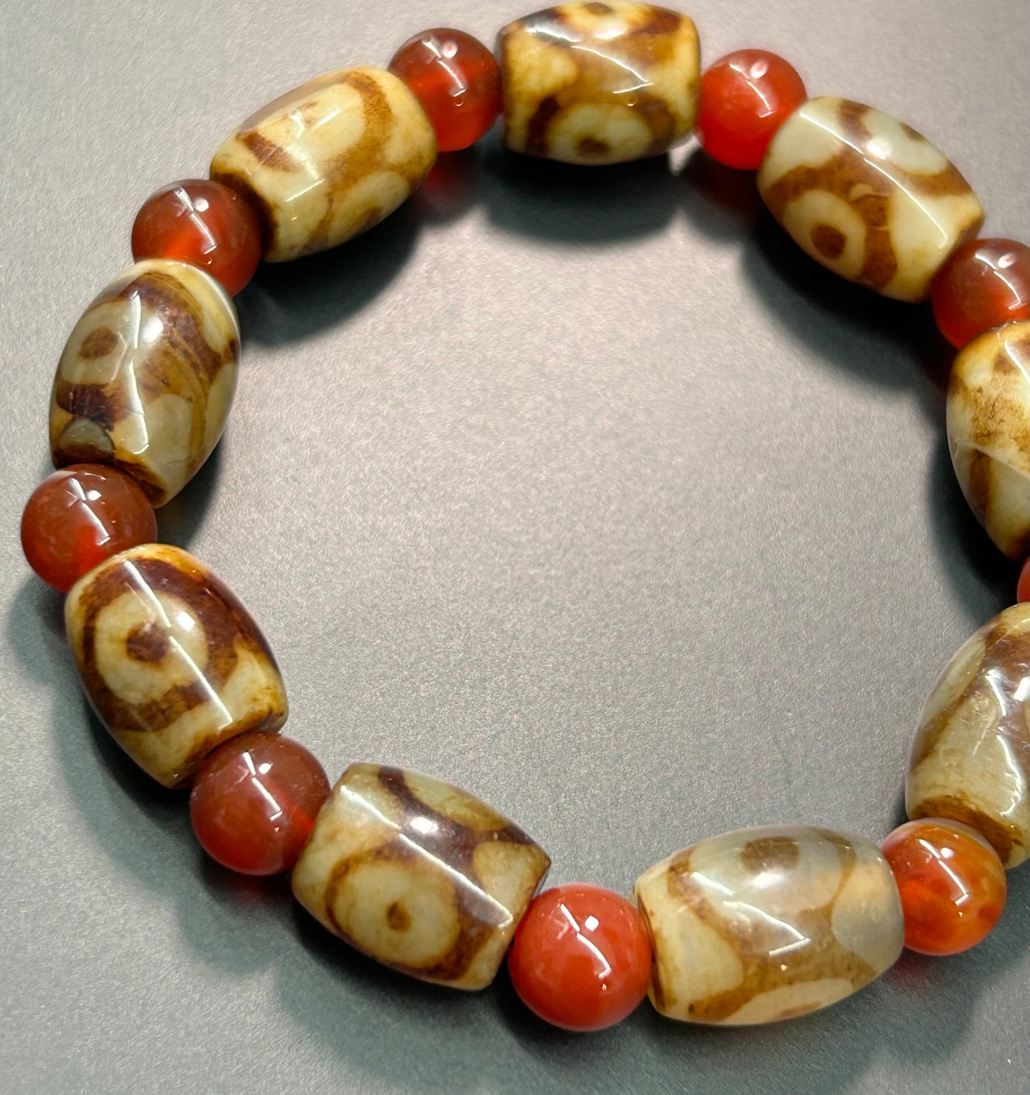 Tibetan 3 Eye Dzi Bracelet