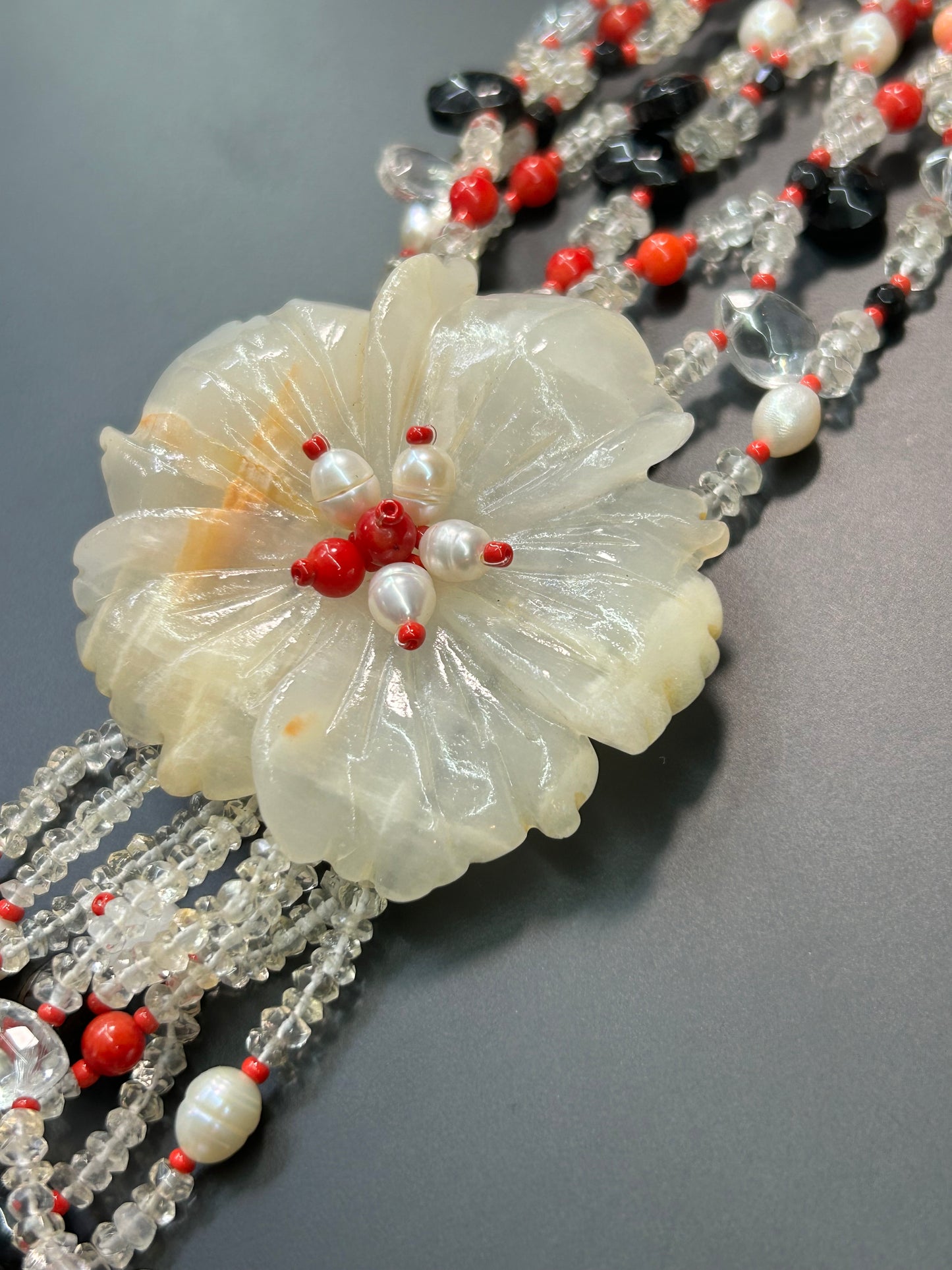 Flower Tassel Necklace