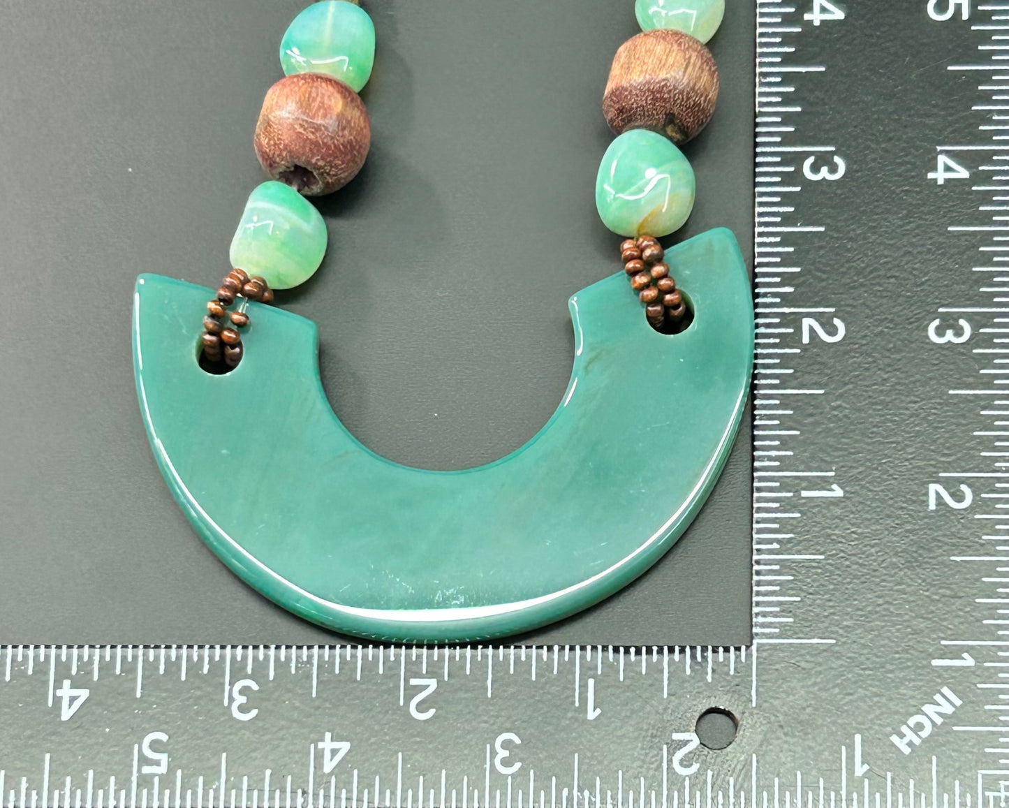 Wood & Agate Necklace