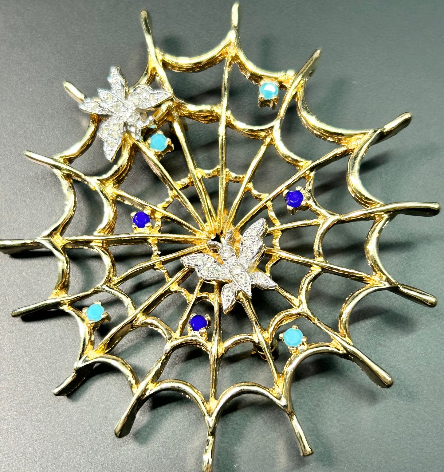 Panetta Spider Web Brooch Pendant