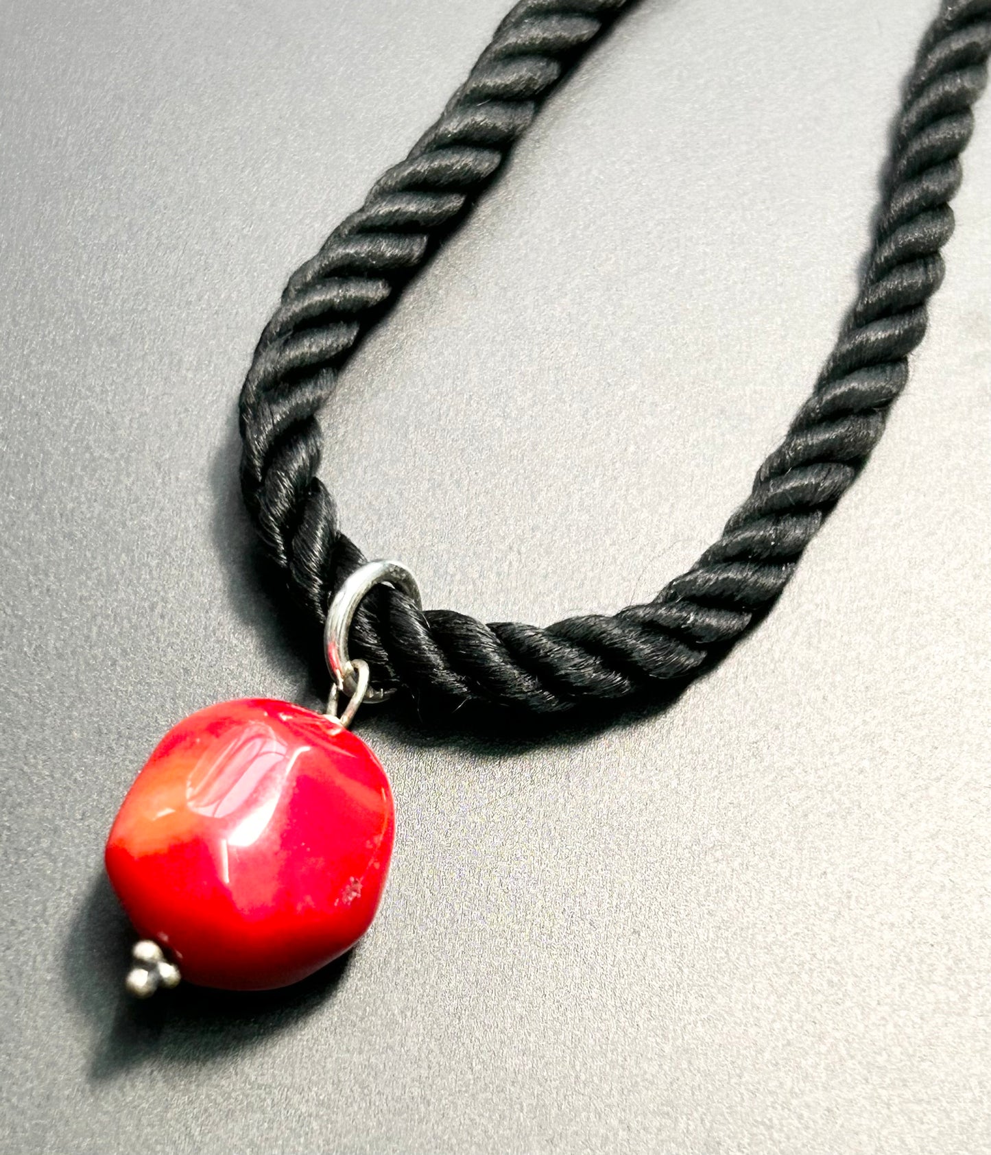 Sterling Silver Coral Necklace