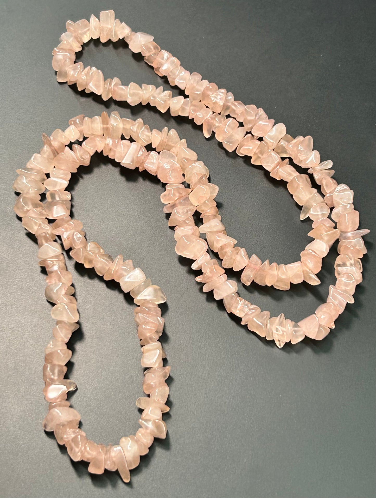 Rose Quartz Chip Necklace