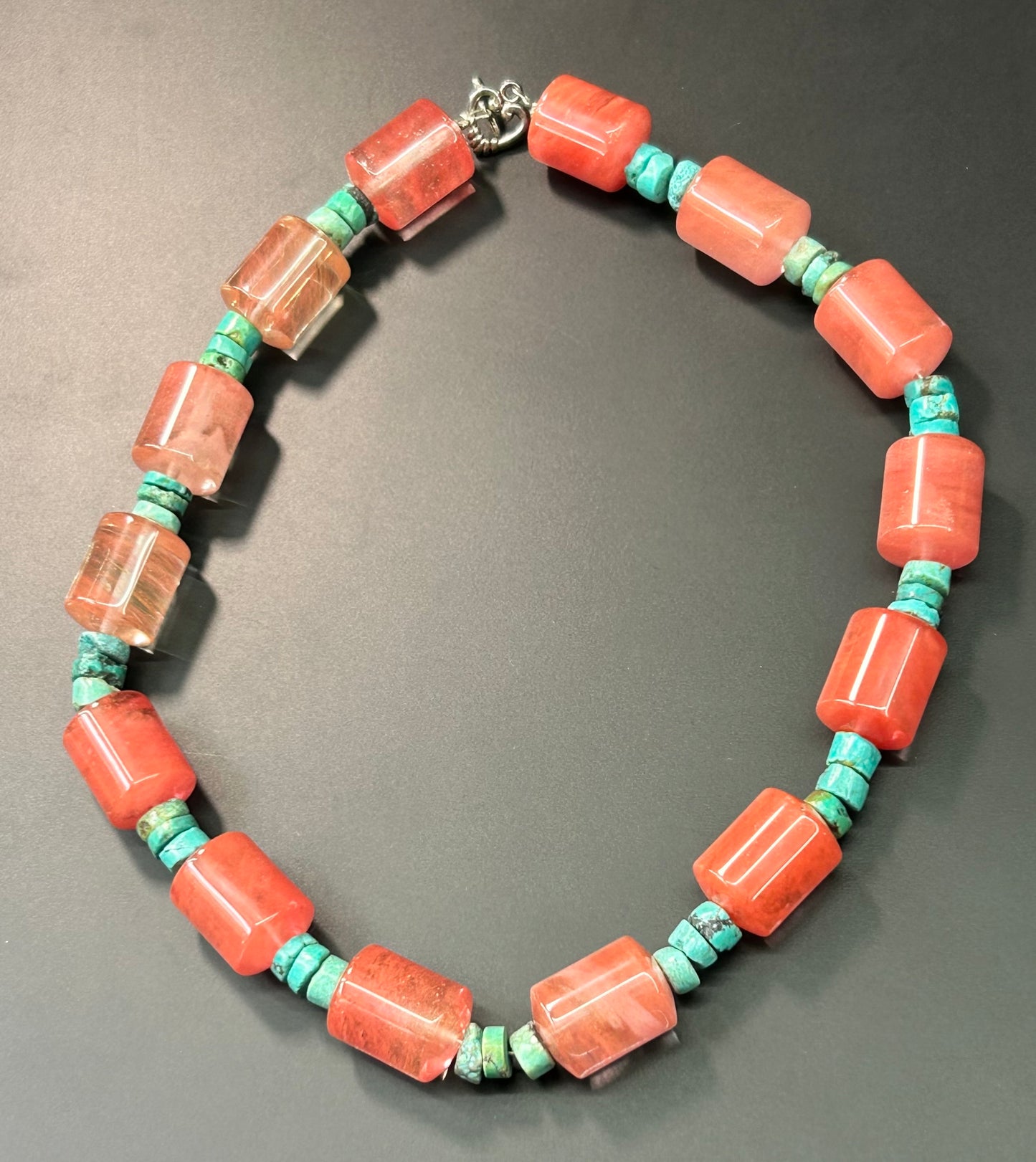 Turquoise & Glass Necklace