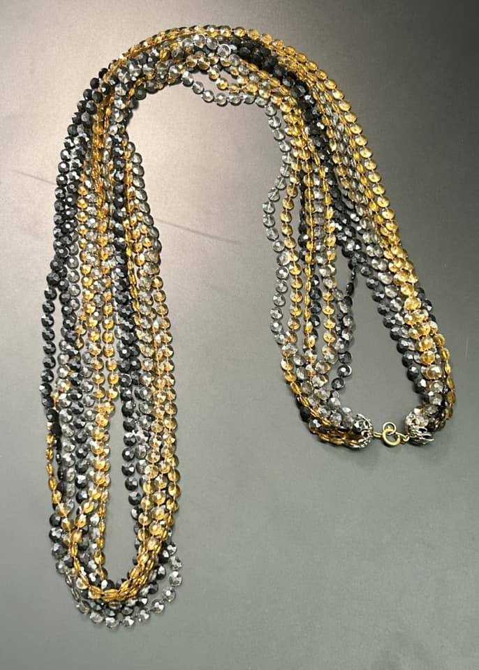 Multi Strand Acrylic Necklace