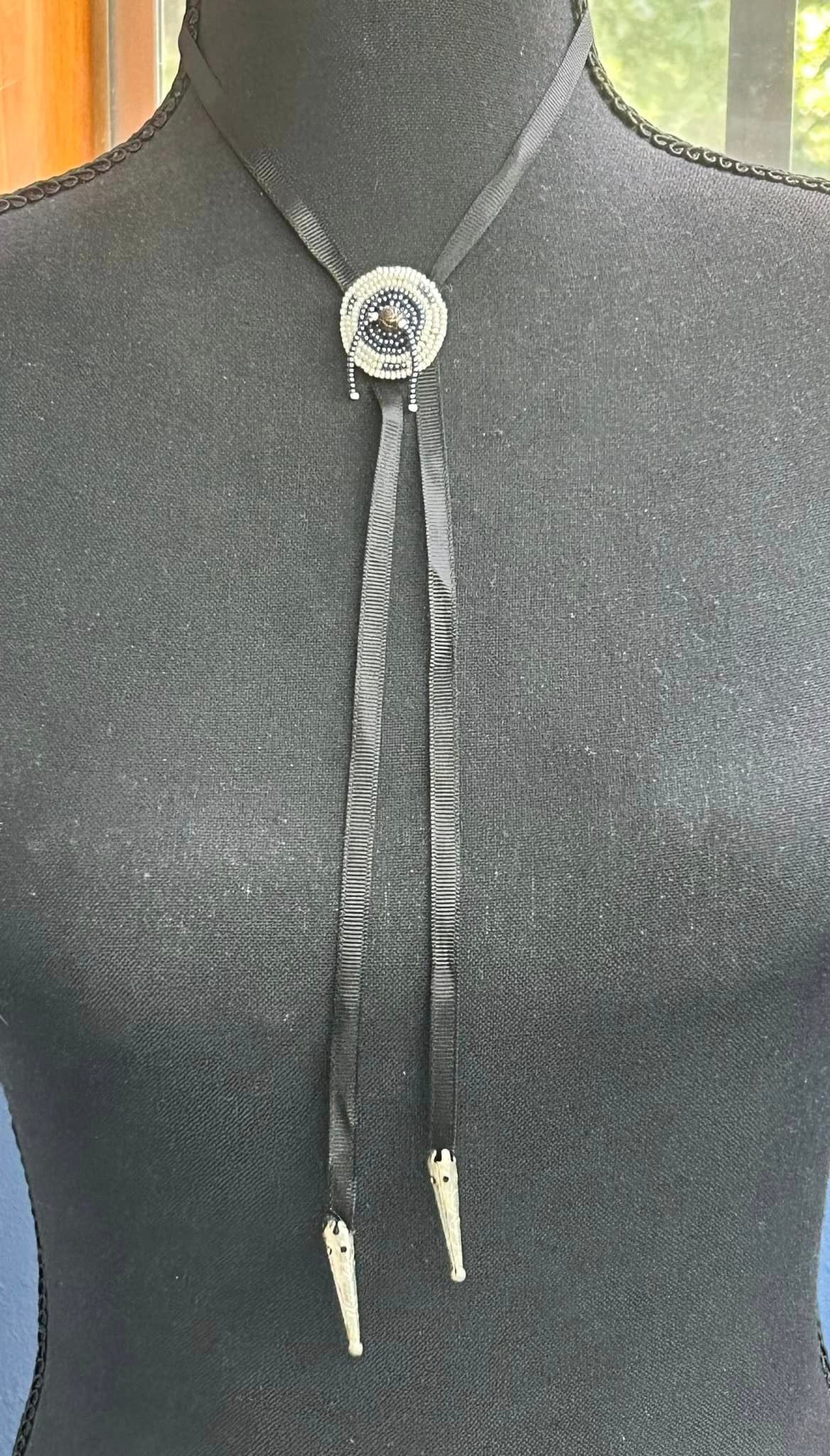 Seed Bead Bolo Tie