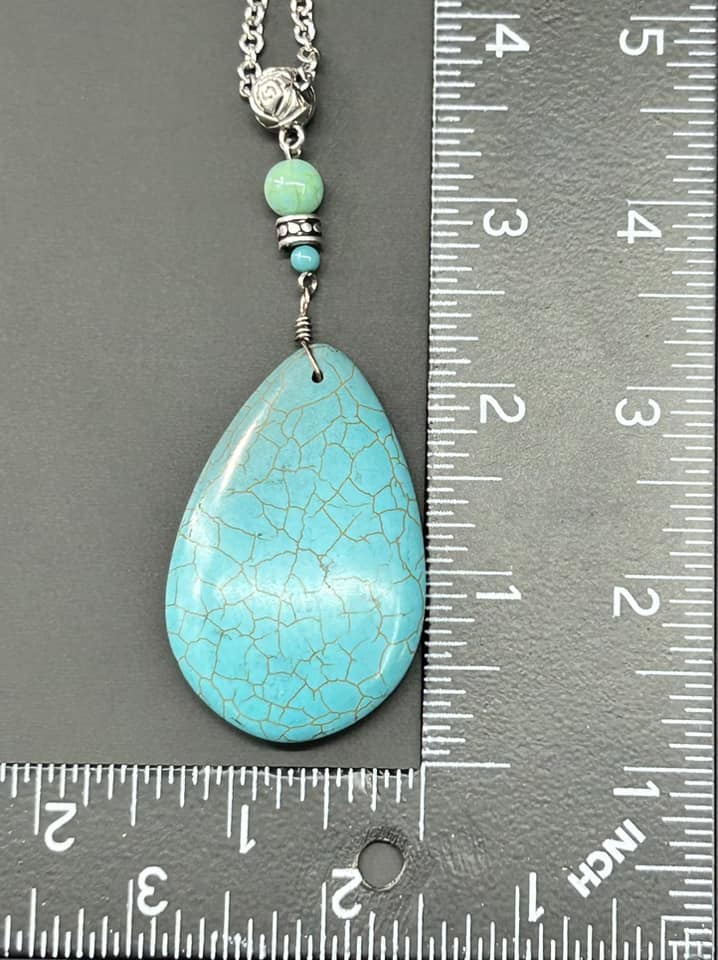 Dyed Stone Necklace