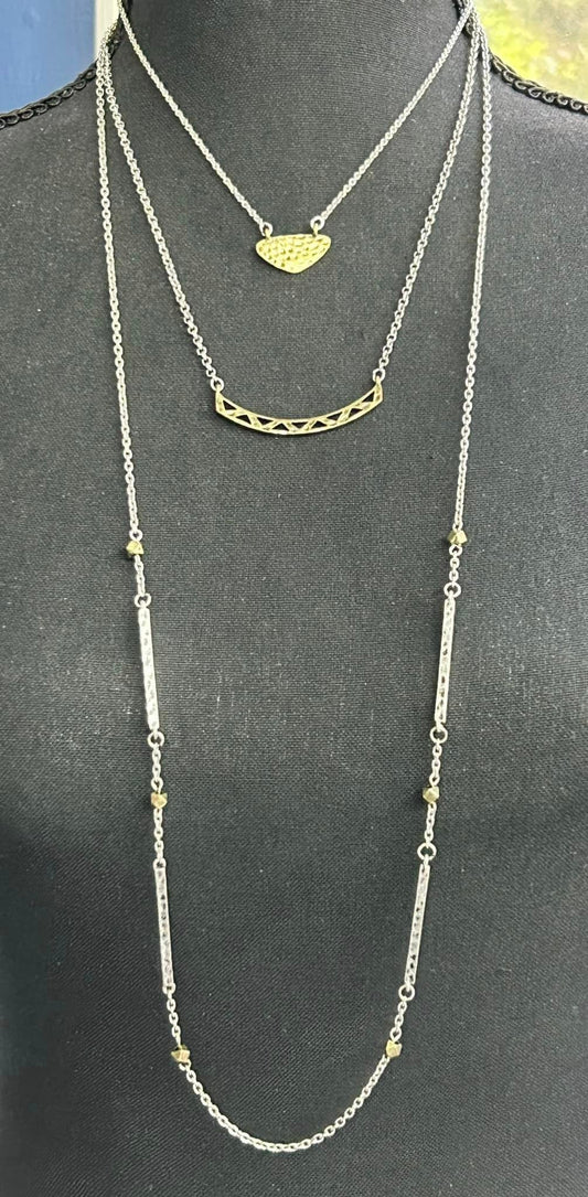 Silver & Gold Tone Interchangeable necklace